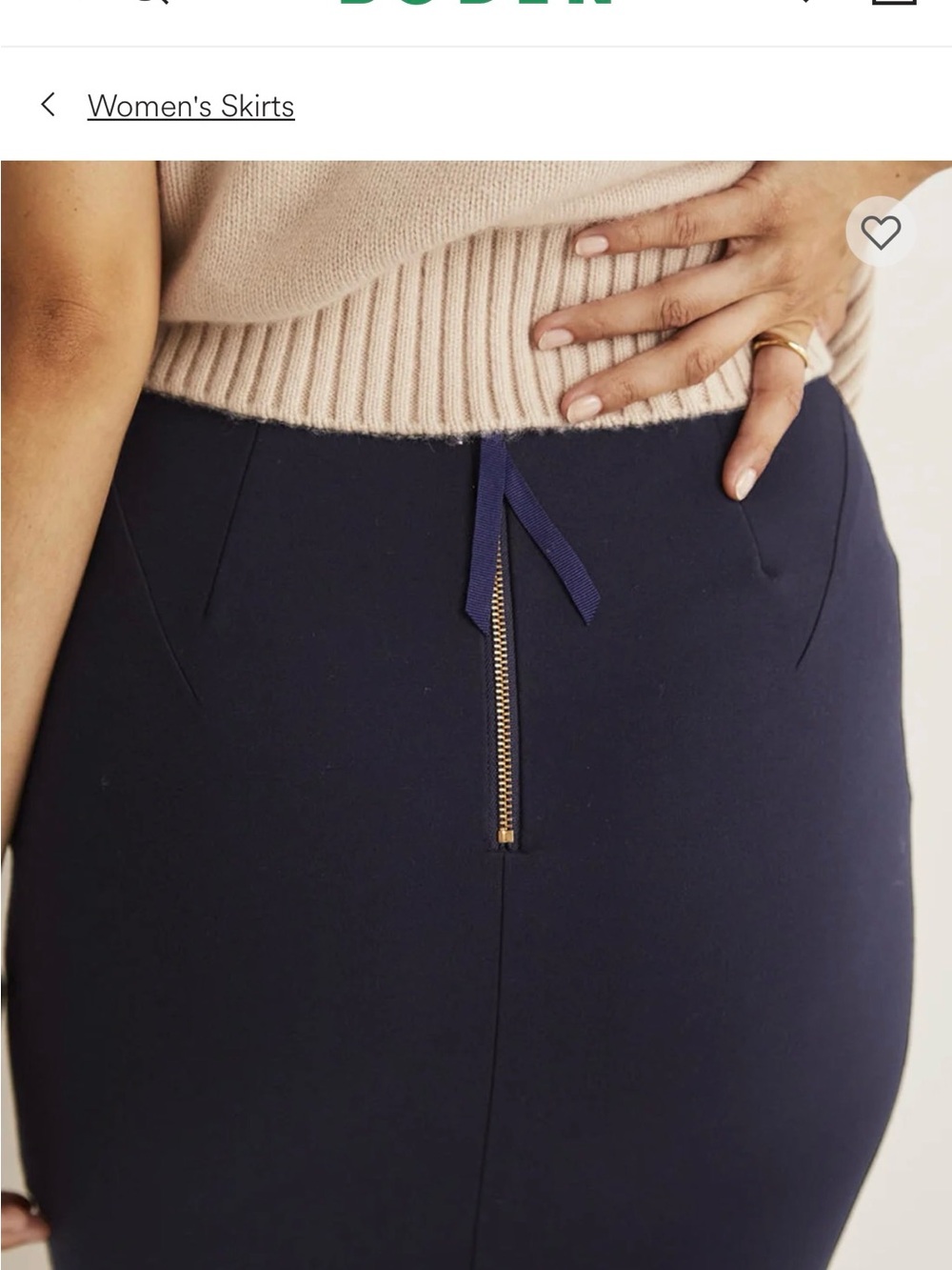 Boden Hampshire ponte skirt - Picture 2 of 5
